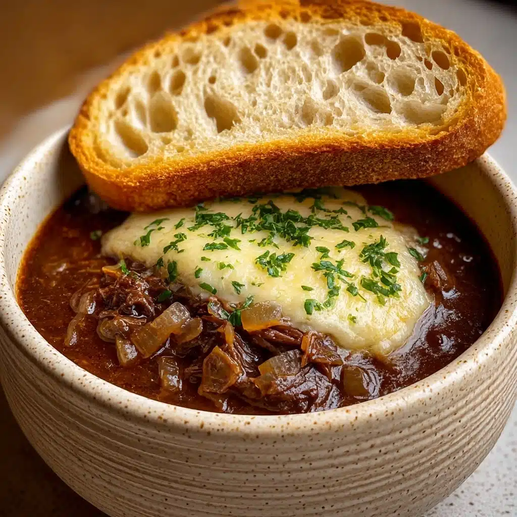French Onion Beef Short Rib Soup Recipe - Recipe Image