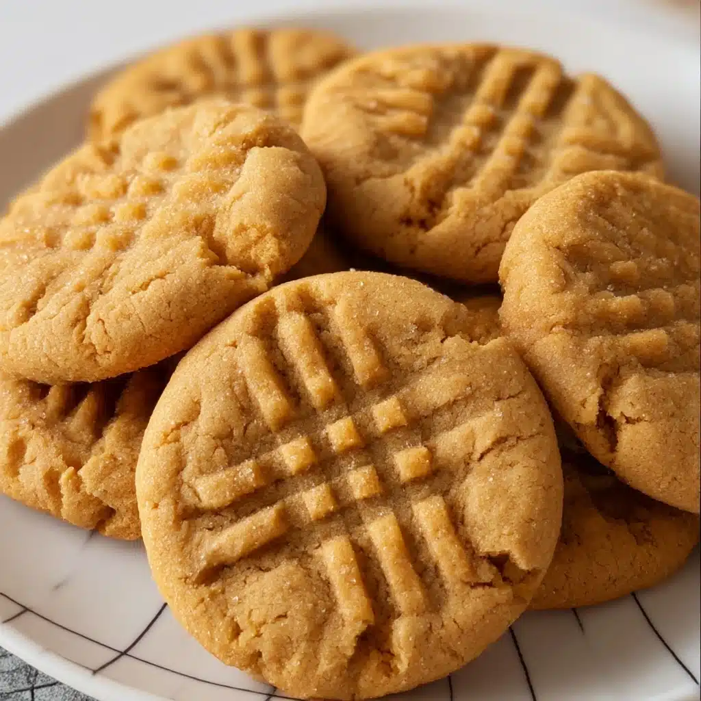Soft and Chewy Peanut Butter Cookies Recipe - Recipe Image