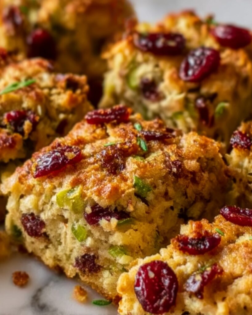 Festive Cranberry Turkey Stuffing Balls Recipe