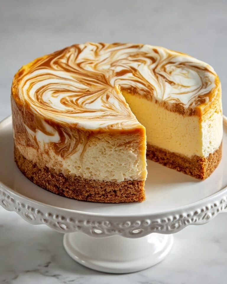 Cheesecake with Pumpkin Swirl Recipe