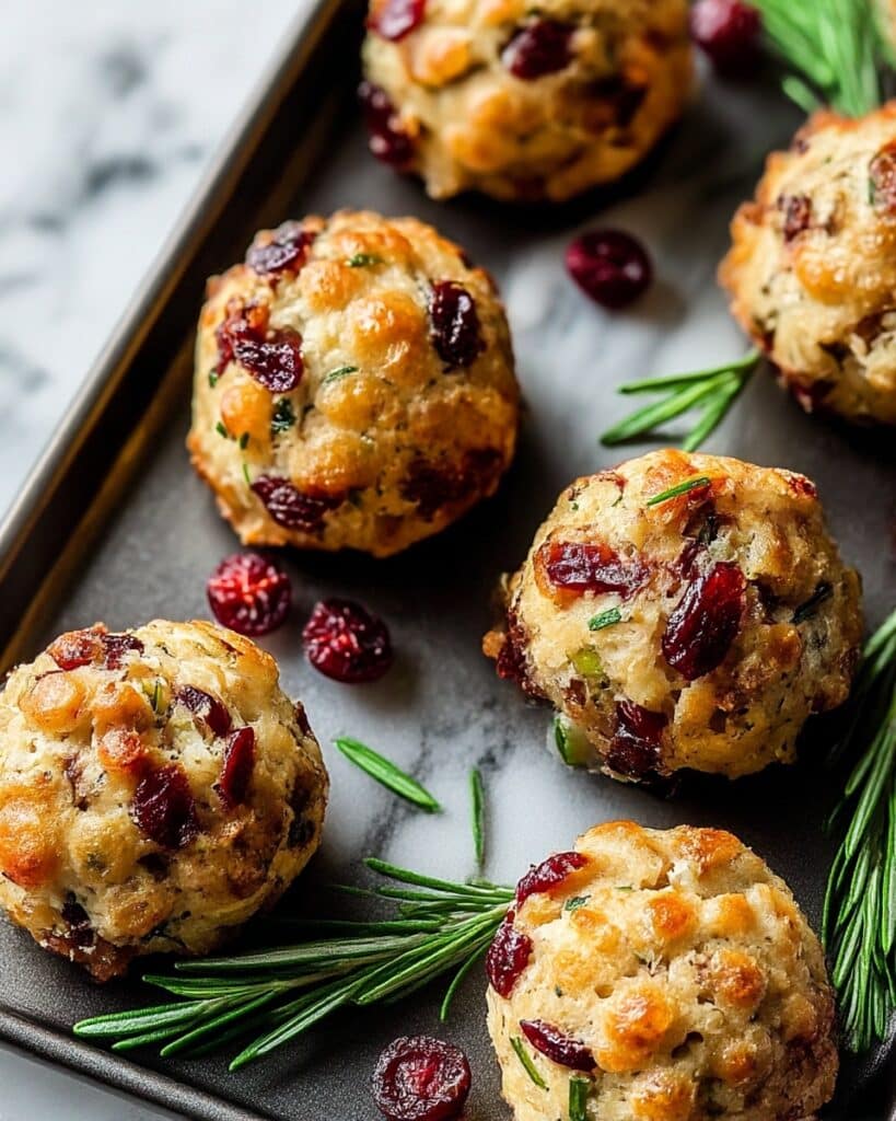 Cranberry & Turkey Stuffing Balls Recipe
