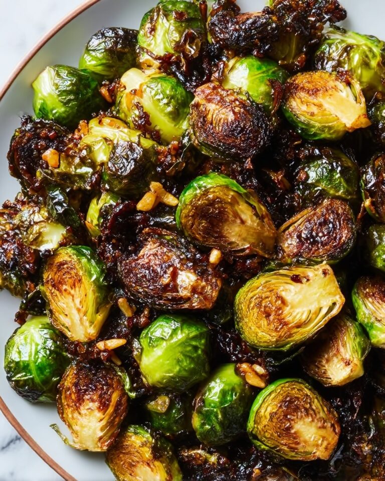 Crispy Honey Balsamic Brussels Sprouts Recipe