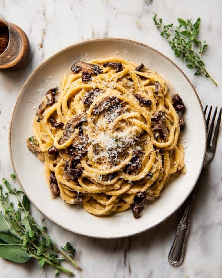 Caramelized Leek and Mushroom Gruyere Pasta Recipe