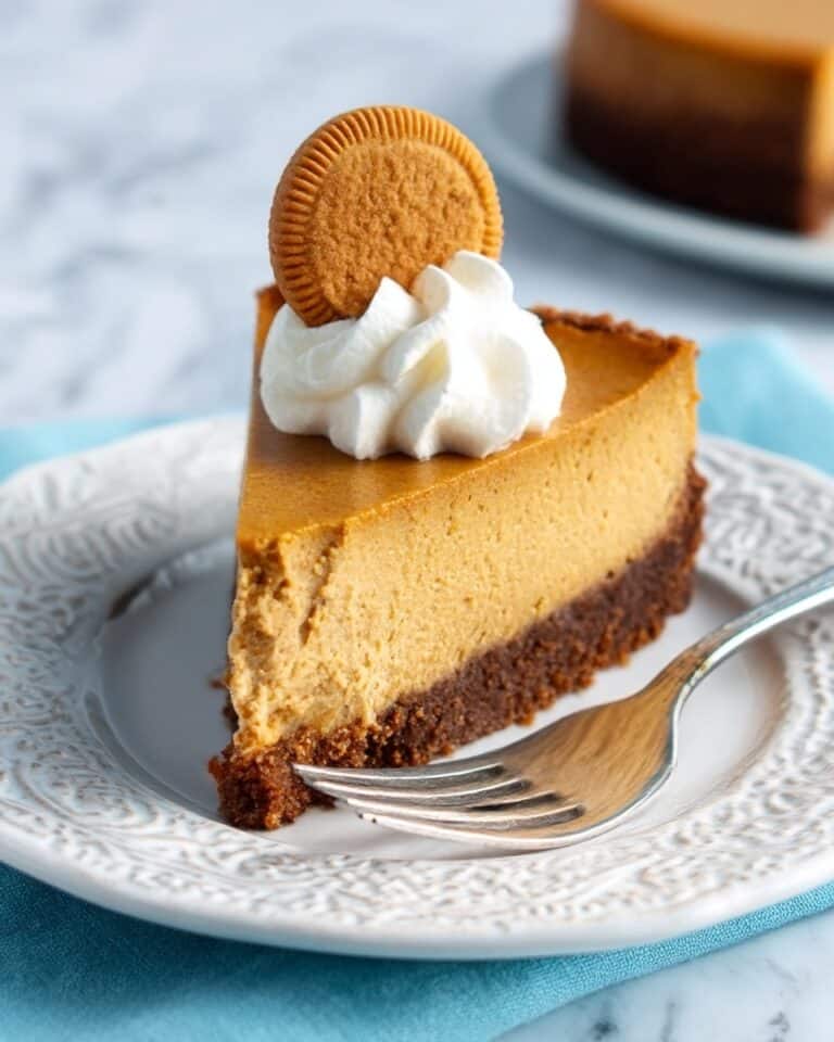 Pumpkin Cheesecake with Gingersnap Crust Recipe