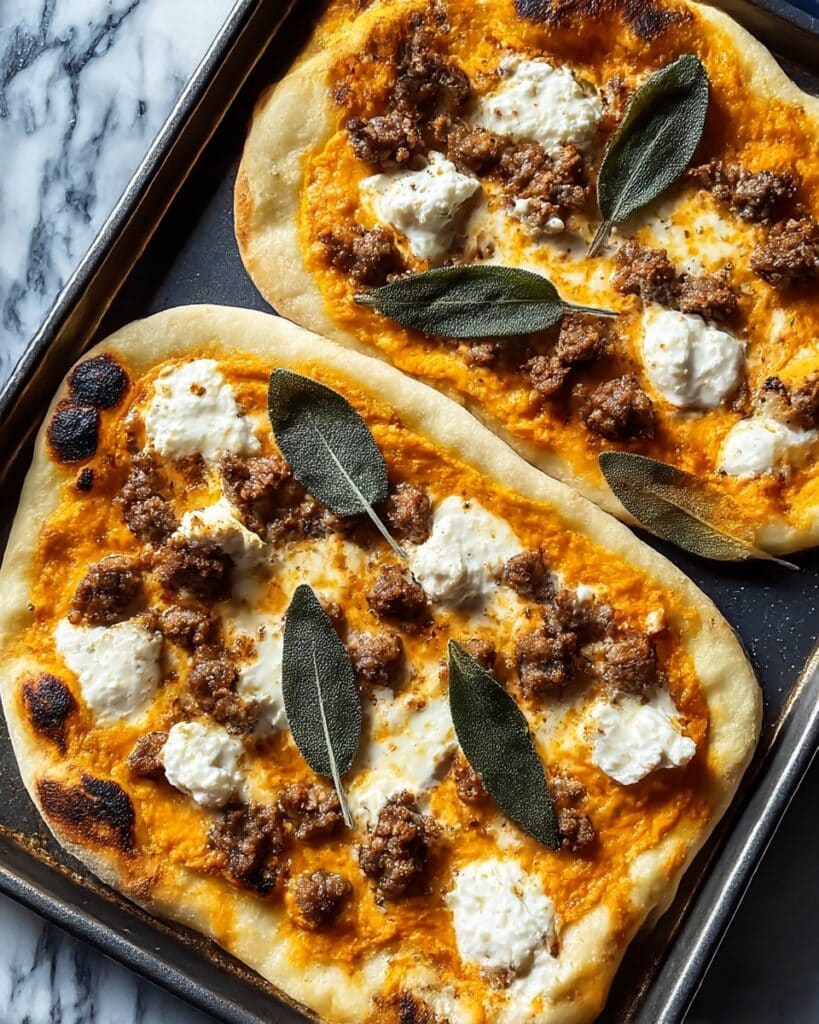 Autumn Naan Pizzas Recipe