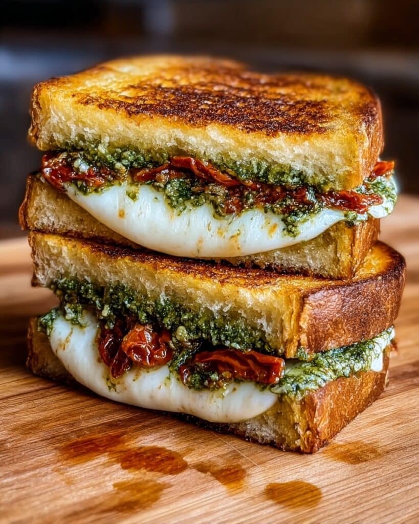 Sun-Dried Tomato Pesto Grilled Cheese Recipe