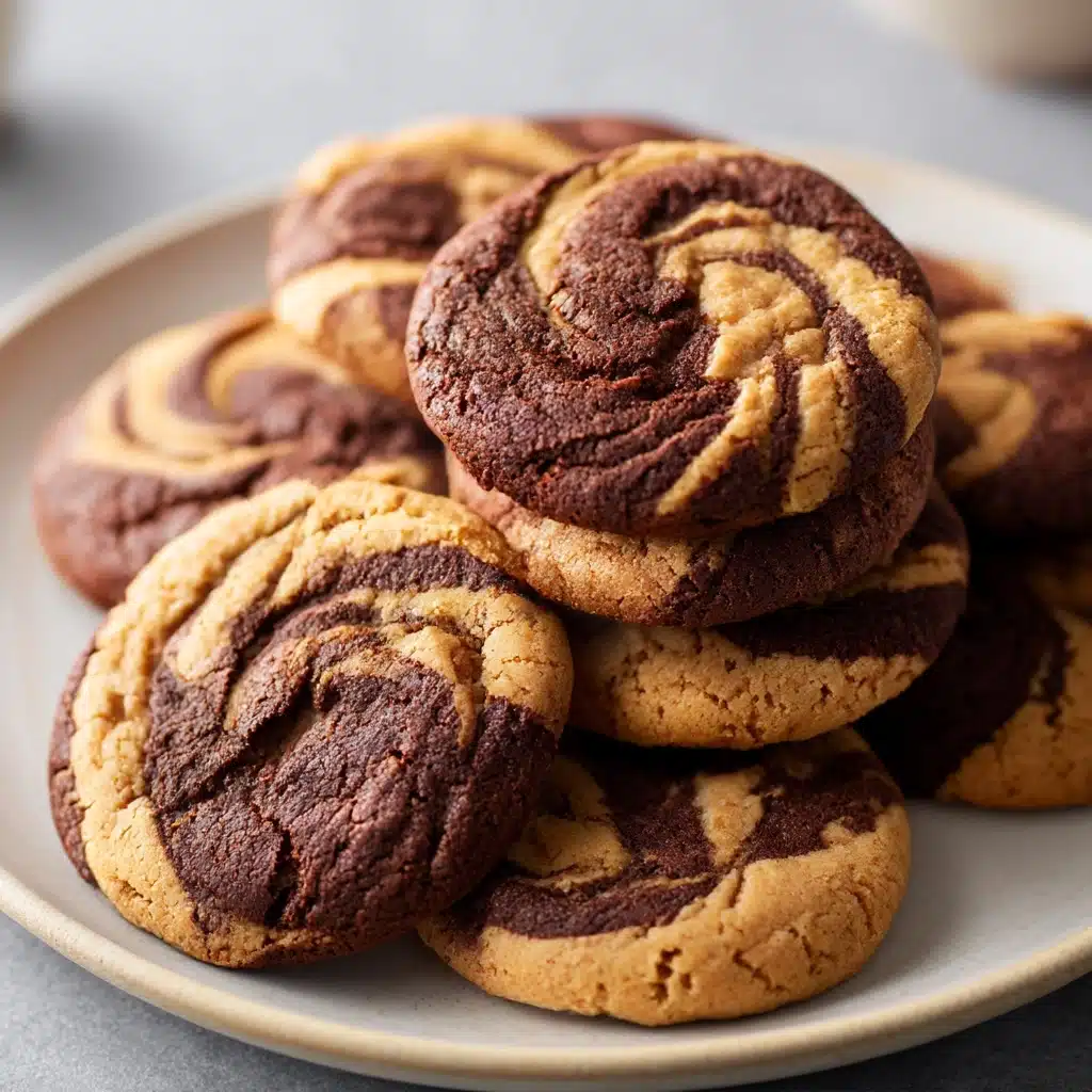 Chocolate Peanut Butter Swirl Cookies Recipe - Recipe Image
