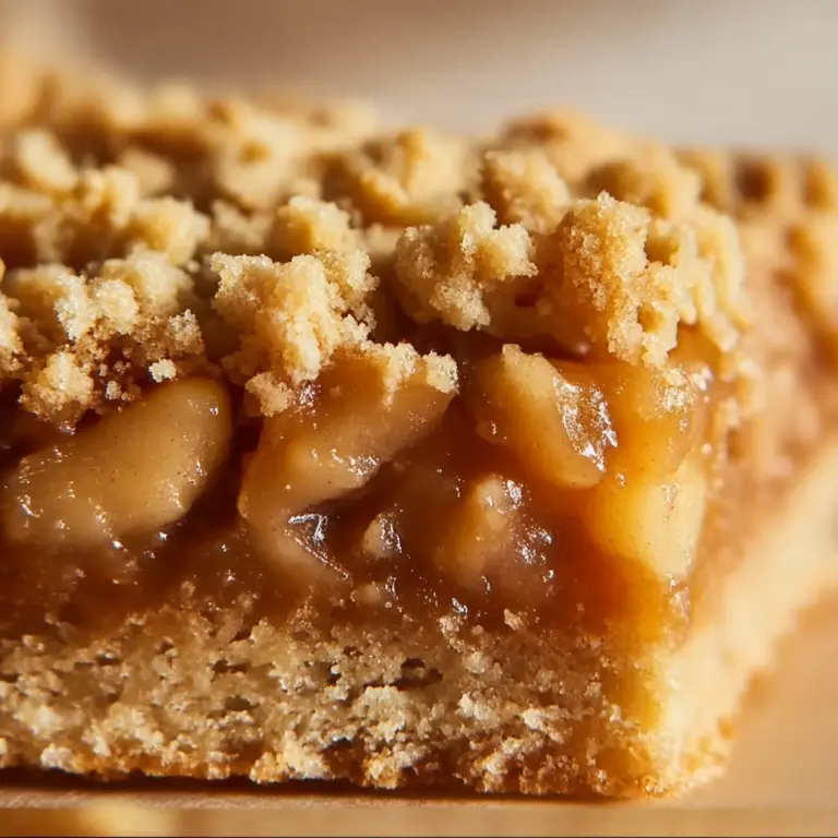 Salted Caramel Apple Crisp Bars Recipe