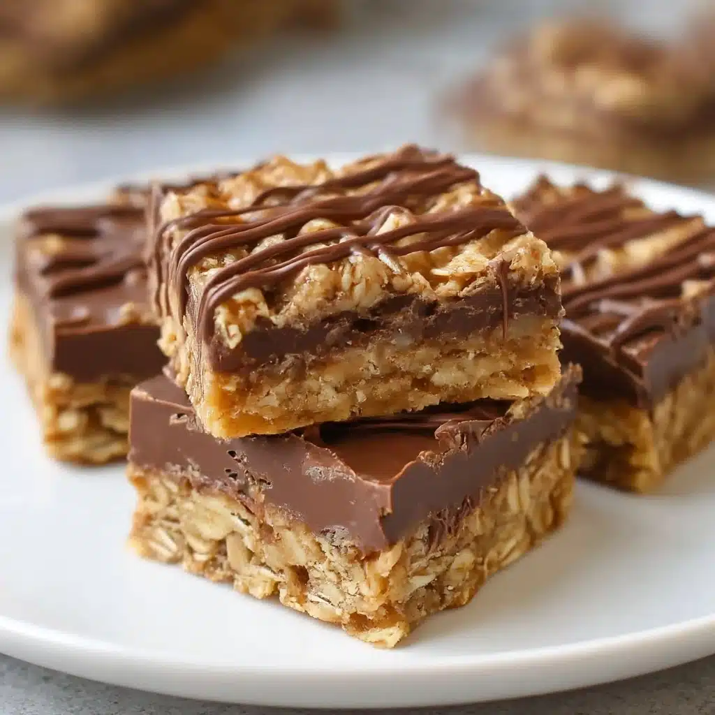 No Bake Chocolate Oatmeal Bars Recipe