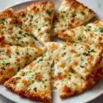 Air Fryer Cheesy Tortilla Garlic Bread