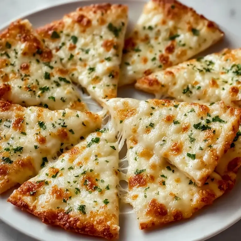 Air Fryer Cheesy Tortilla Garlic Bread