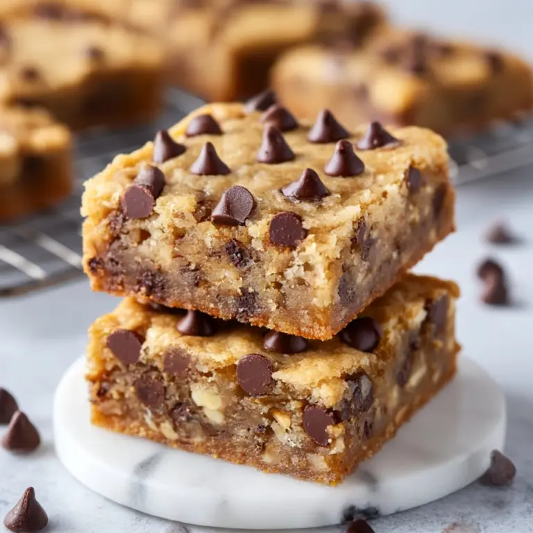Banana Chocolate Chip Bars Recipe