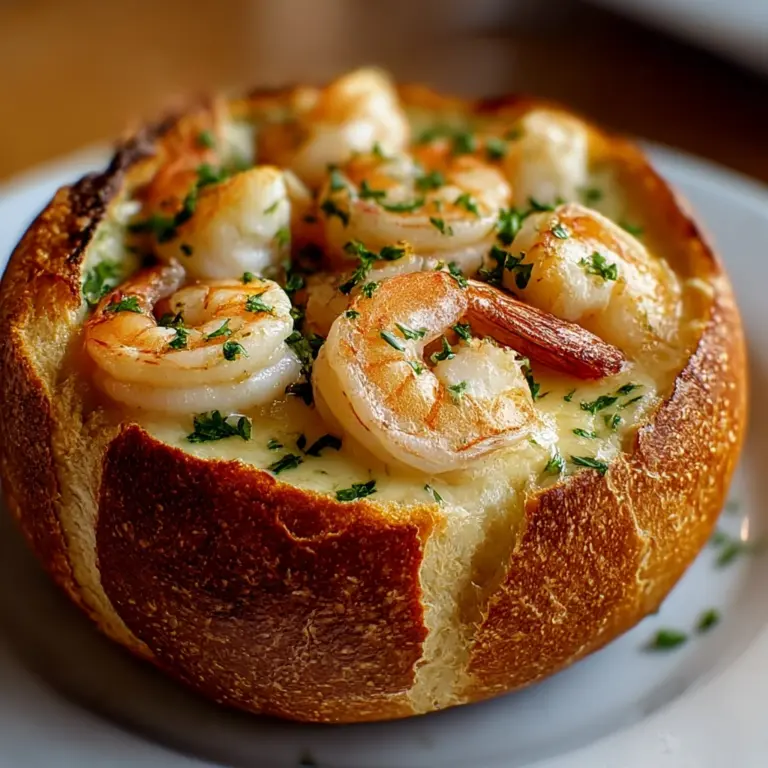 Stuffed Seafood Bread Bowl Recipe