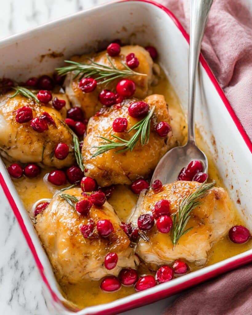 One-Pan Cranberry Rosemary Chicken Recipe