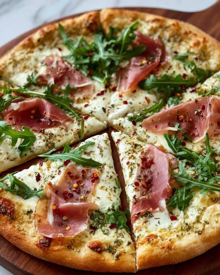 Heavenly White Pizza with Prosciutto Recipe