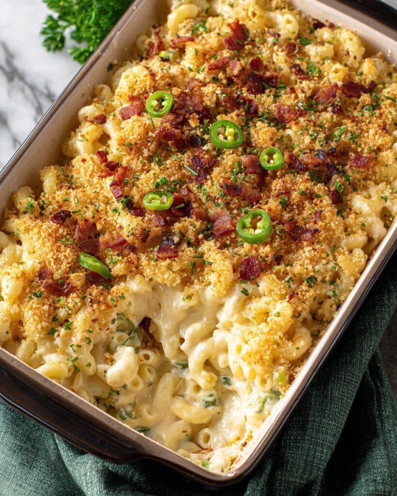 Baked Jalapeño Popper Mac and Cheese Recipe