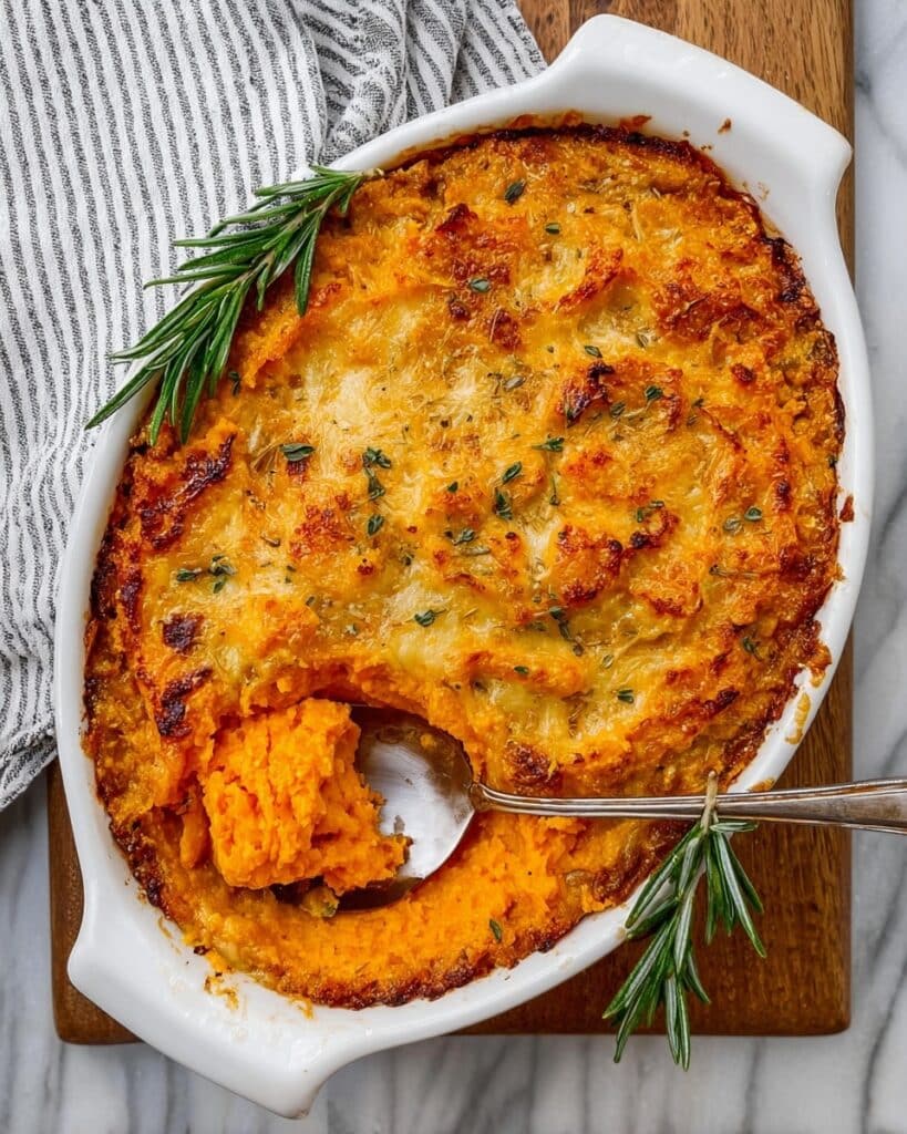 Sweet Potato Gratin with Smoked Gouda and Rosemary Recipe