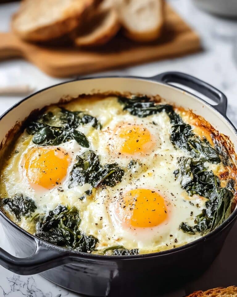 Baked Eggs Florentine Recipe