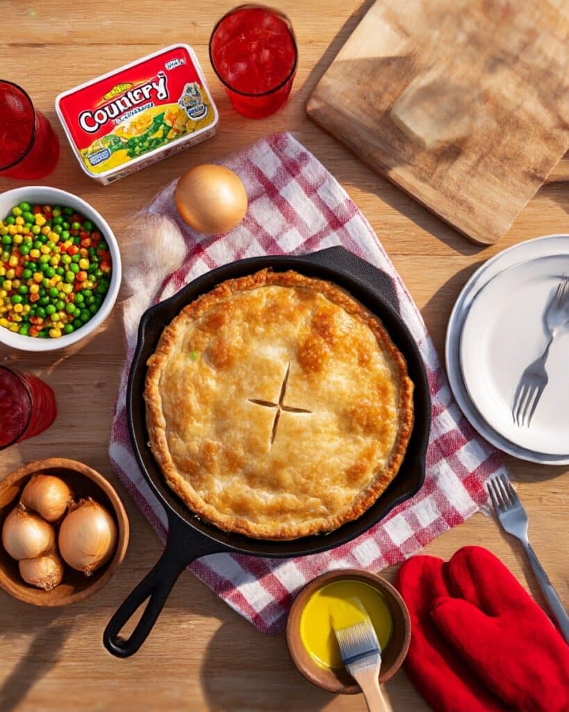 One-Skillet Chicken Pot Pie Recipe