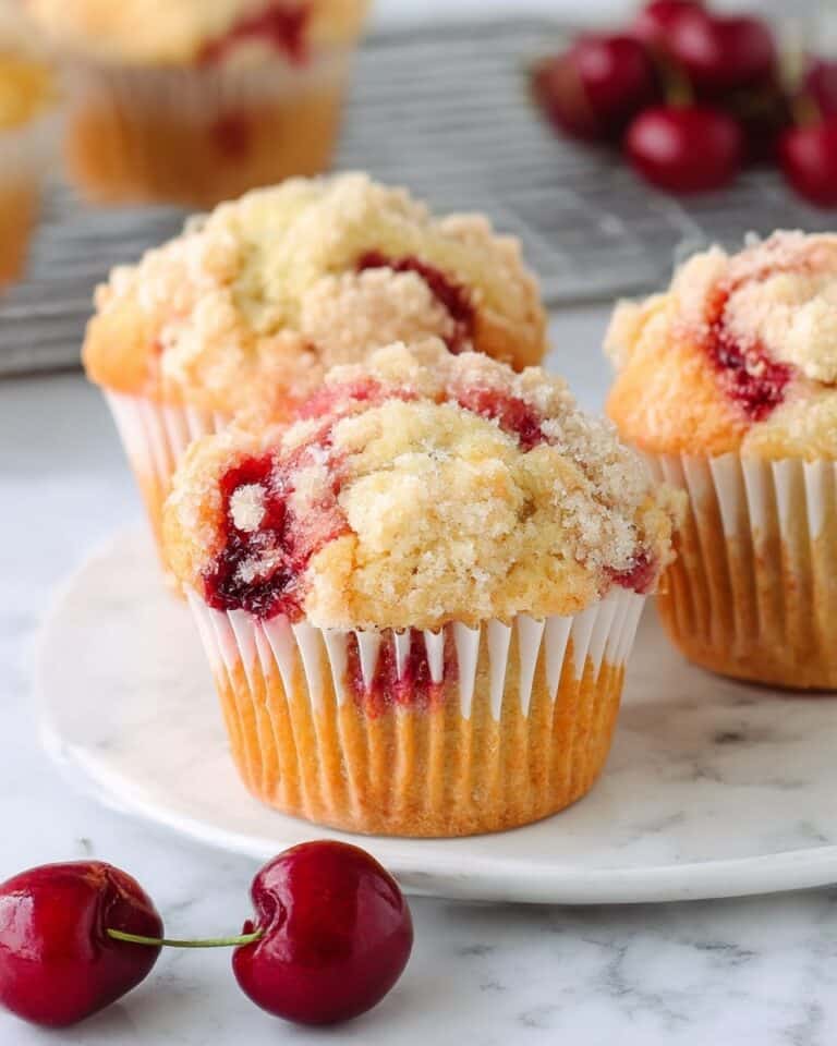 Cherry Cobbler Muffins Recipe