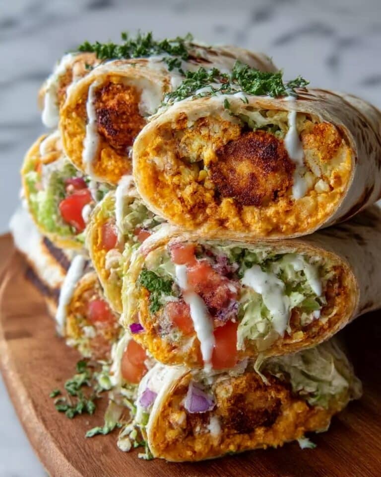 Buffalo Cauliflower Wrap Delight Recipe
