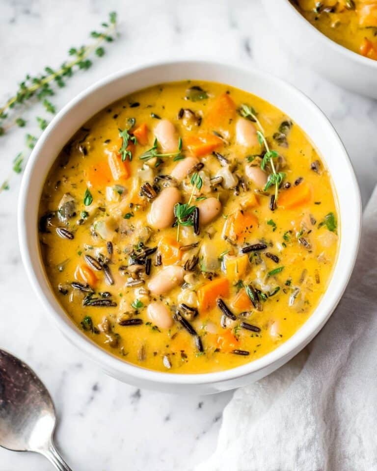Vegan Pumpkin Wild Rice Soup Recipe
