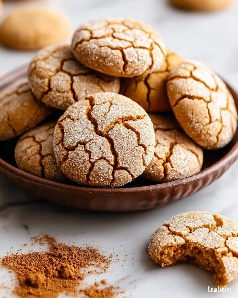 Soft Pumpkin Spice Snickerdoodle Cookies Recipe
