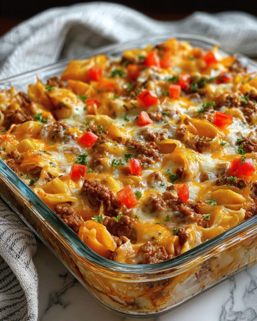 Savory Cabbage Beef Bake Recipe