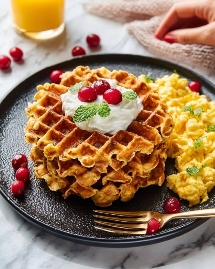 Stuffing Waffle Stack Recipe