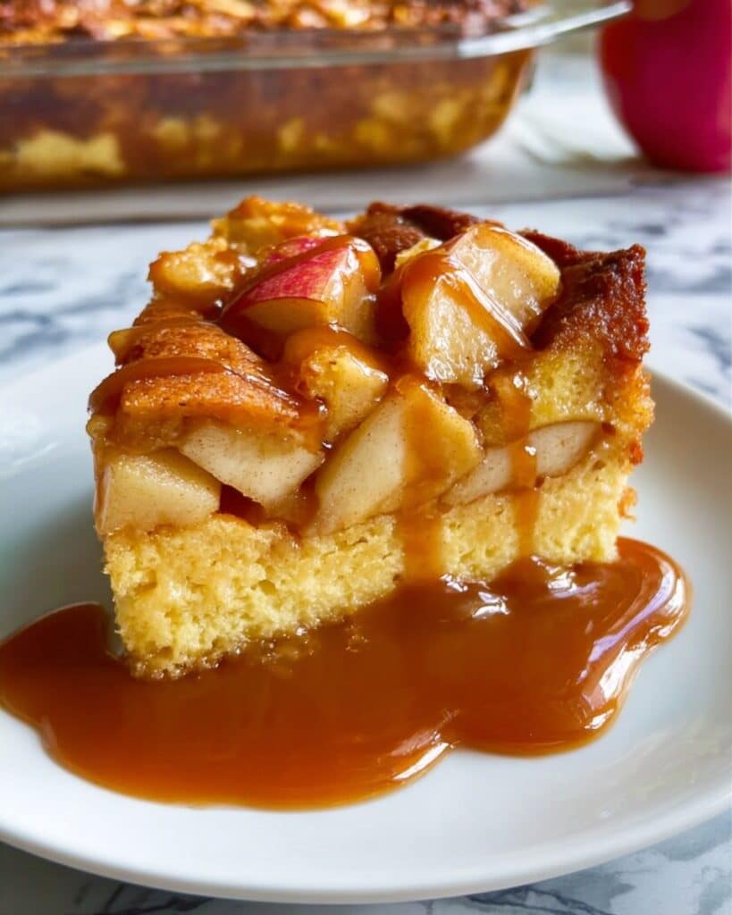 Caramel Apple Stuffed French Toast Casserole Recipe