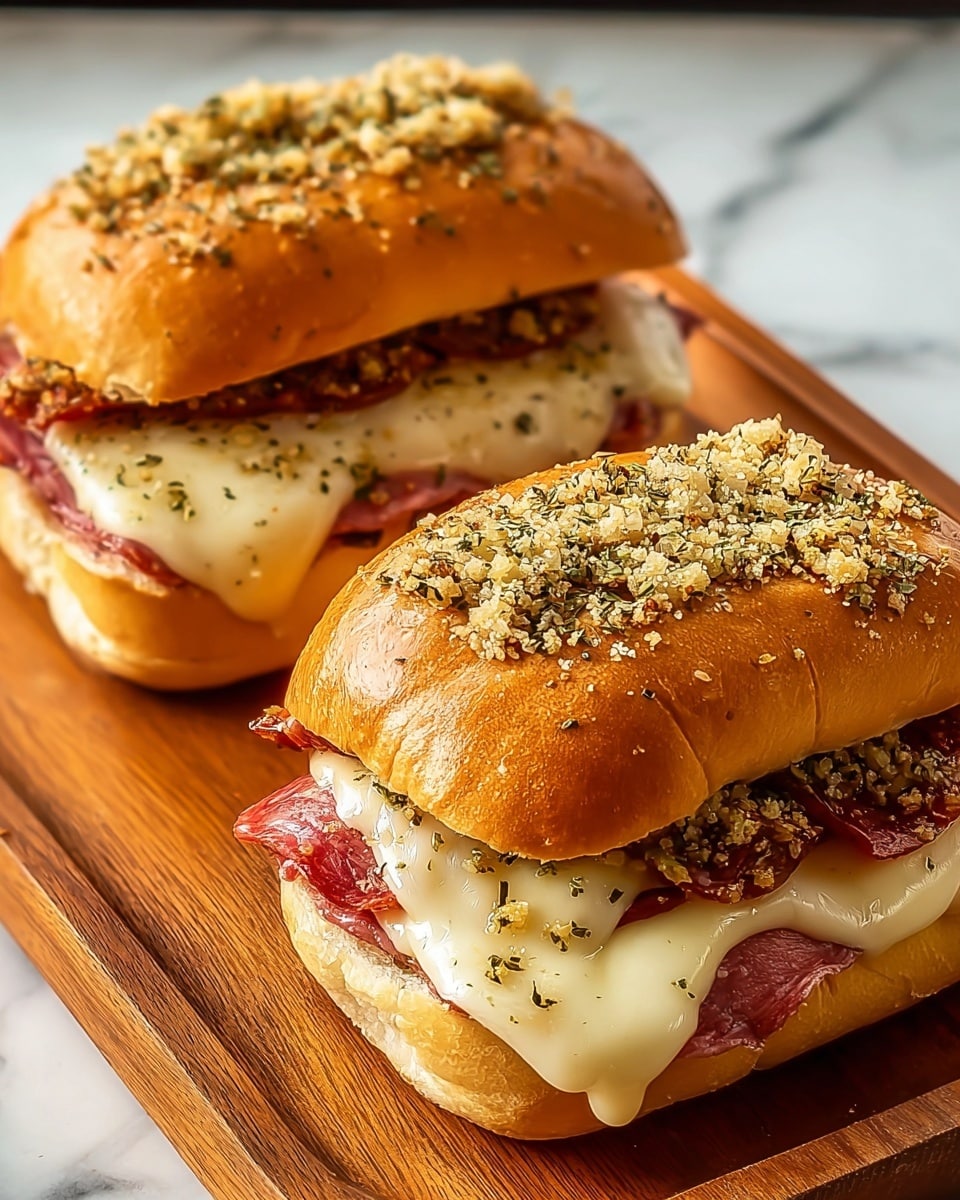 Irresistible Baked Italian Sub Sandwiches Recipe