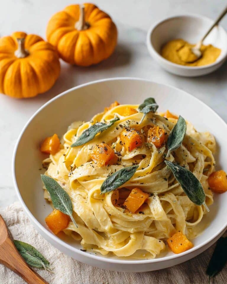 Brown Butter Sage & Pumpkin Fettuccine Recipe