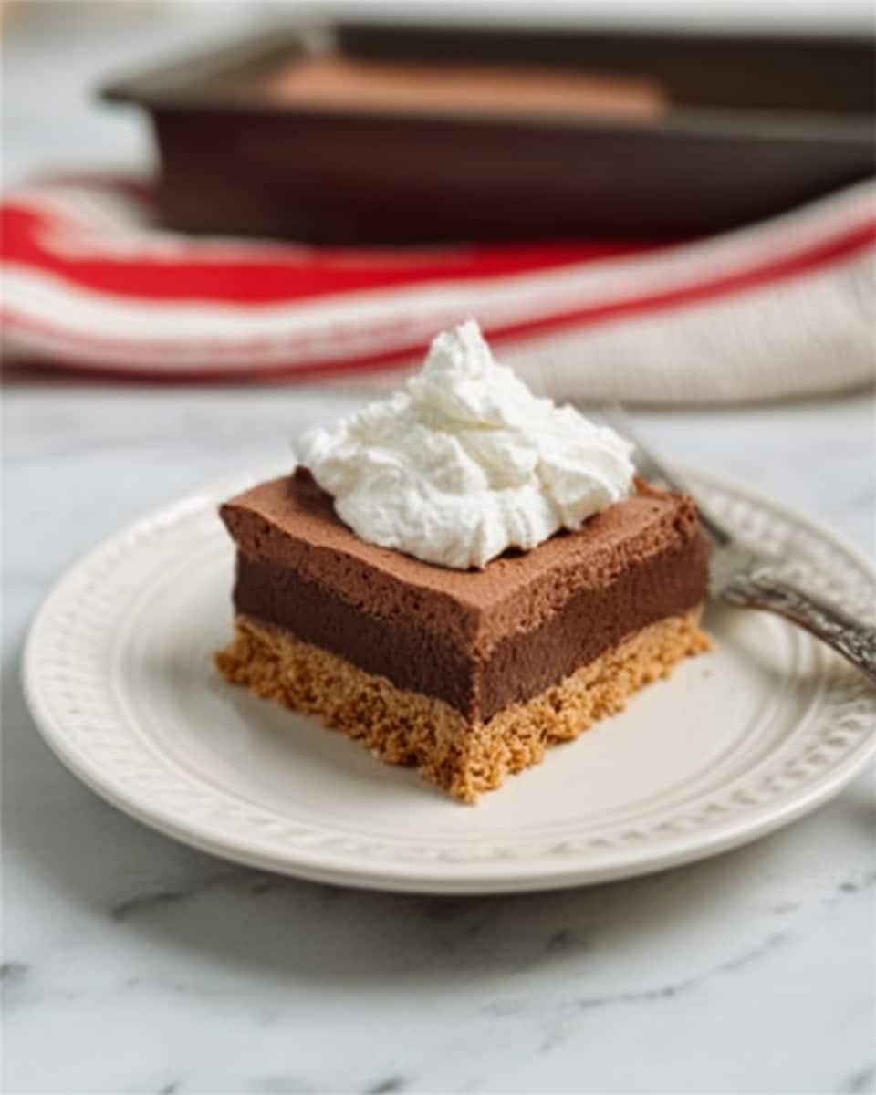 Chocolate Peppermint Bar Cake with Mascarpone Whipped Cream Recipe