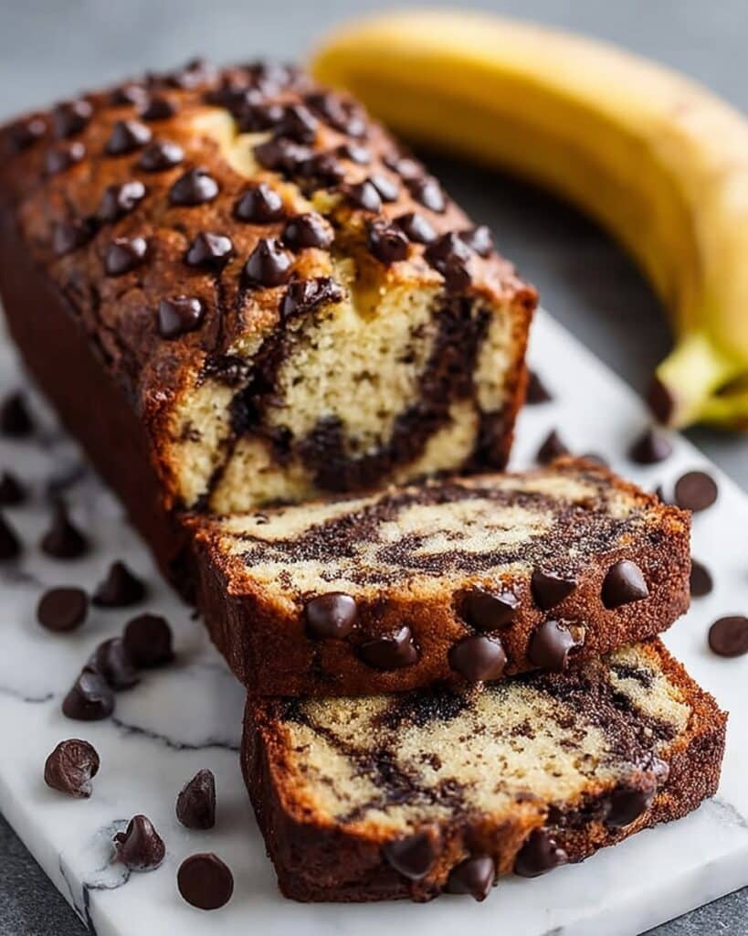 Irresistibly Soft Chocolate Chip Banana Bread Recipe