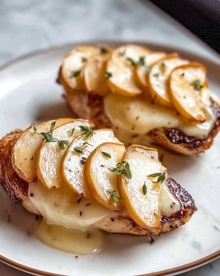 Maple Glazed Apple and Brie Stuffed Chicken Delight Recipe