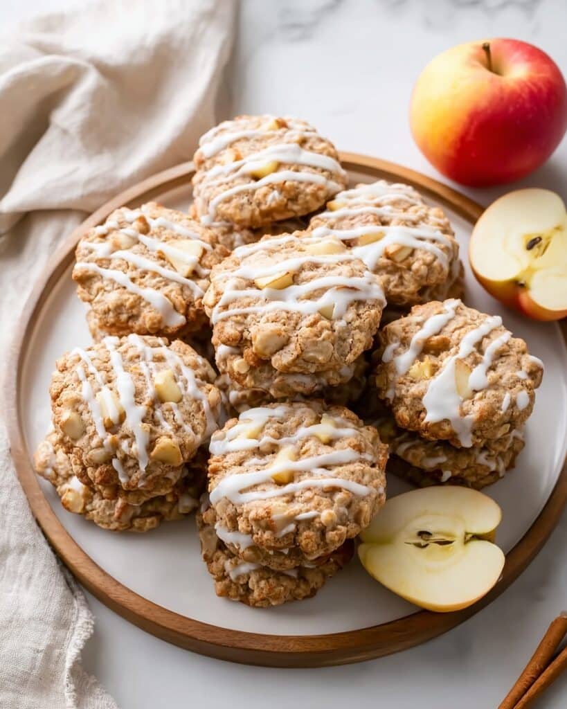 Irresistibly Soft Apple Cinnamon Cookies with Maple Glaze Recipe