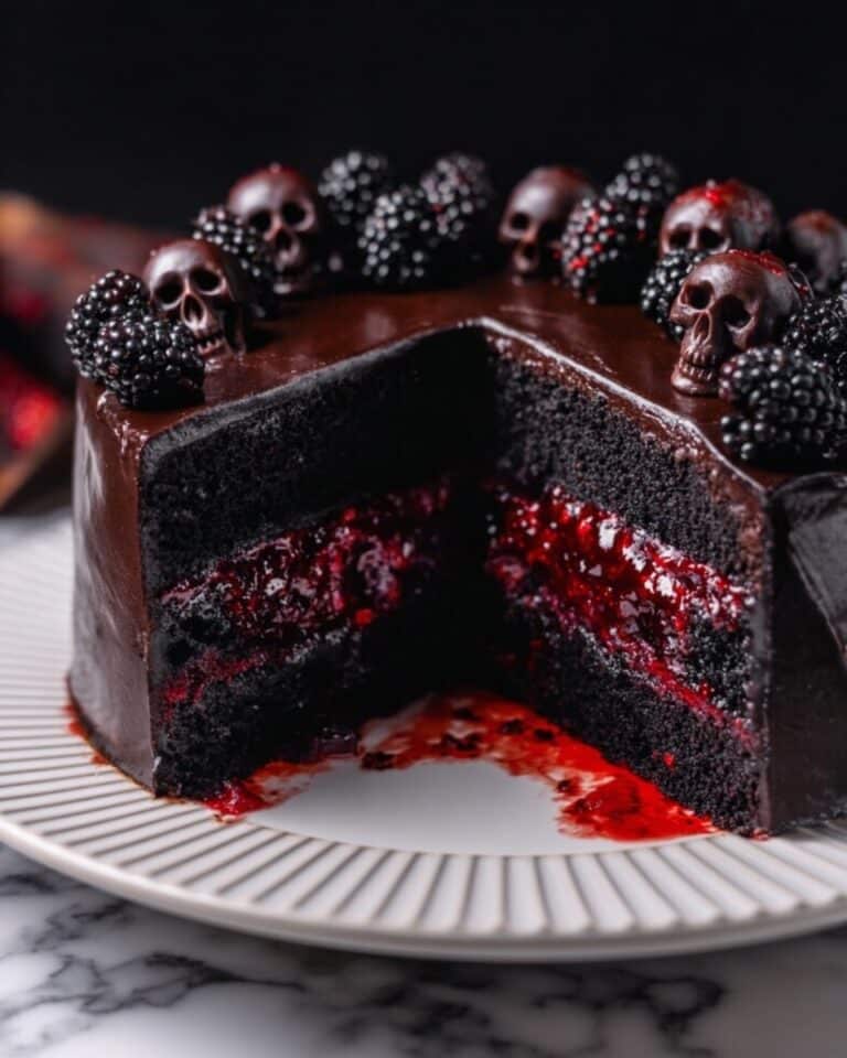 Blackberry Velvet Gothic Cake Recipe
