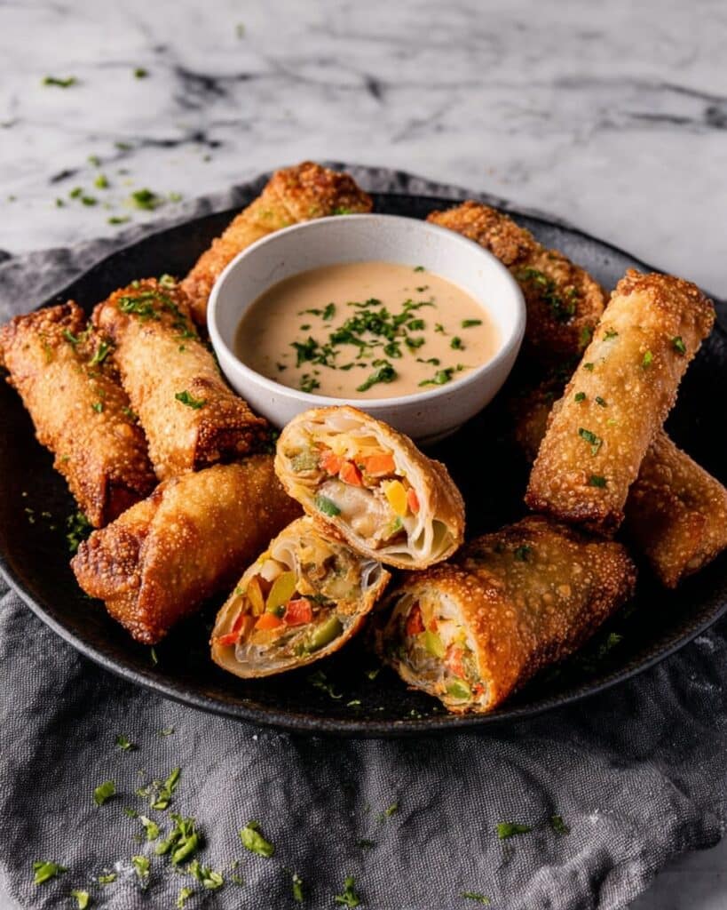 Crispy Crawfish Egg Rolls Recipe