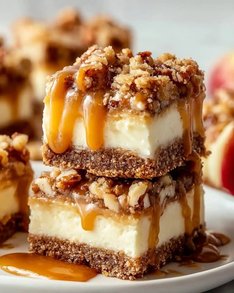 Caramel Apple Cheesecake Bars Recipe