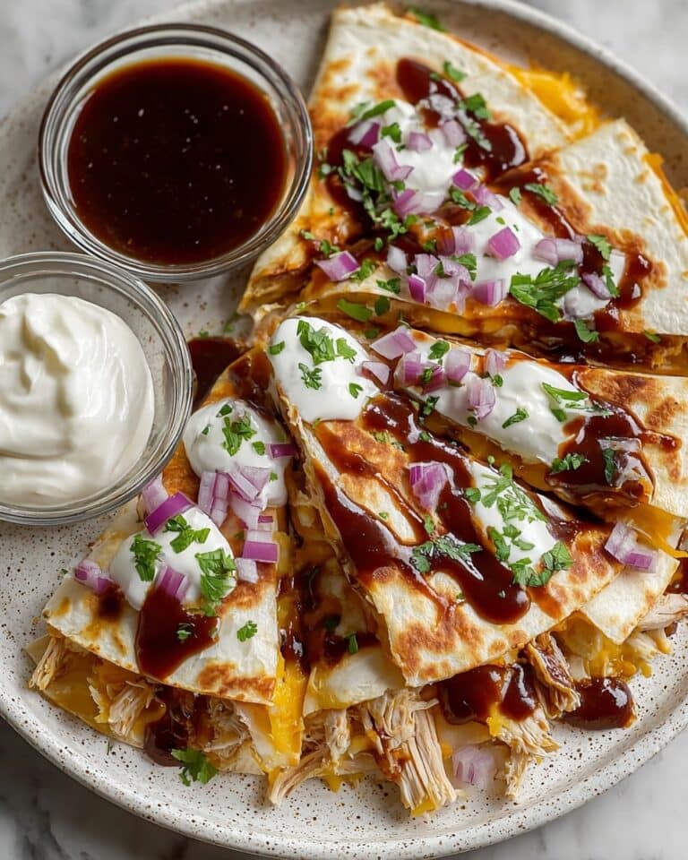 Hot Honey BBQ Chicken Quesadillas Recipe