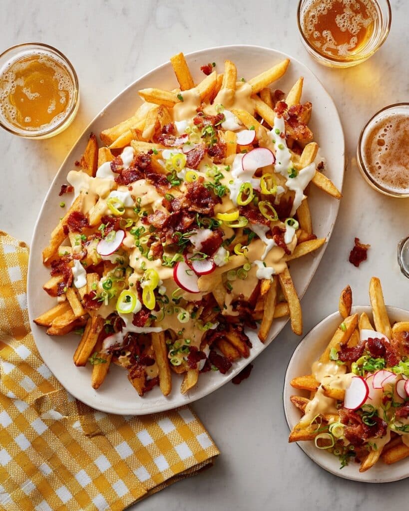 Fully Loaded Cheese Fries with Ranch Seasoning Recipe