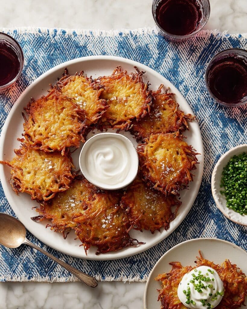 Shockingly Crisp Baked Latkes Recipe