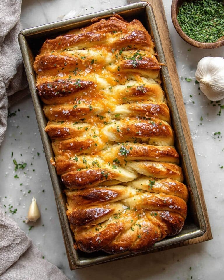 From Scratch Cheesy Garlic Pull-Apart Bread Recipe
