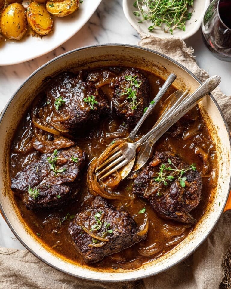 Cider Braised Pot Roast with Crispy Sage Potatoes Recipe