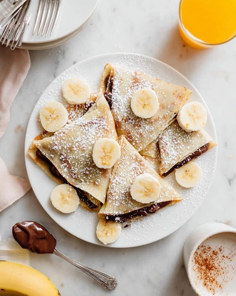 Chocolate SunButter Almond Milk Crepes Recipe