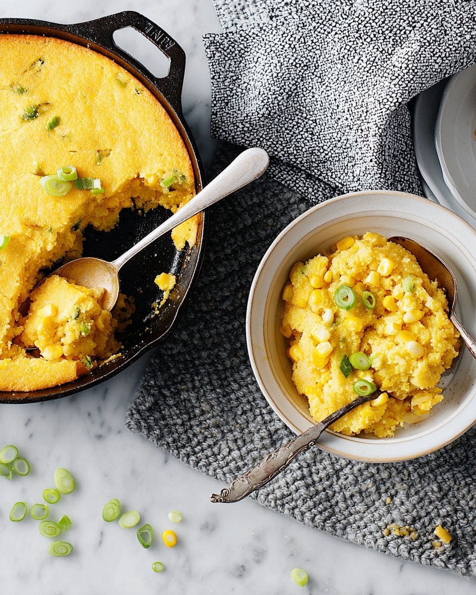 Spoonbread with Vegetables, Cheese, and Fresh Herbs Recipe