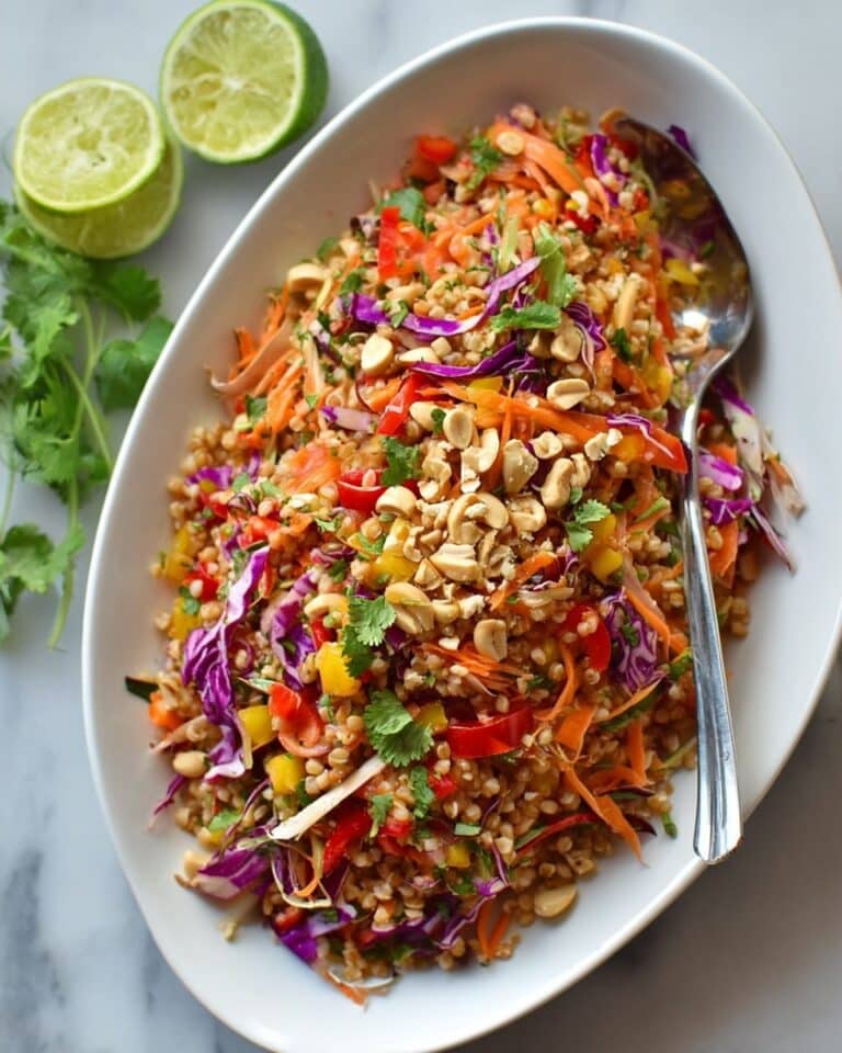 Rainbow Thai Farro Salad Recipe