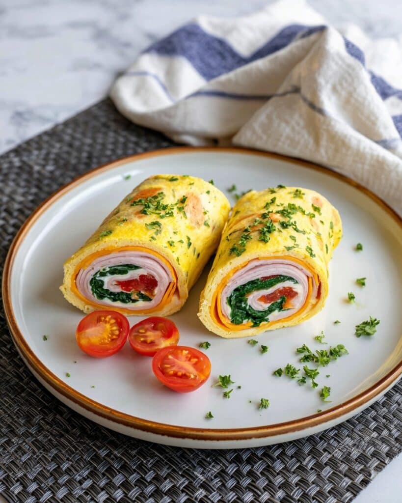 Egg Cottage Cheese Flatbread Wrap Recipe