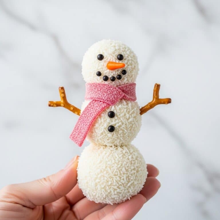 No-Bake Snowman Truffles Recipe