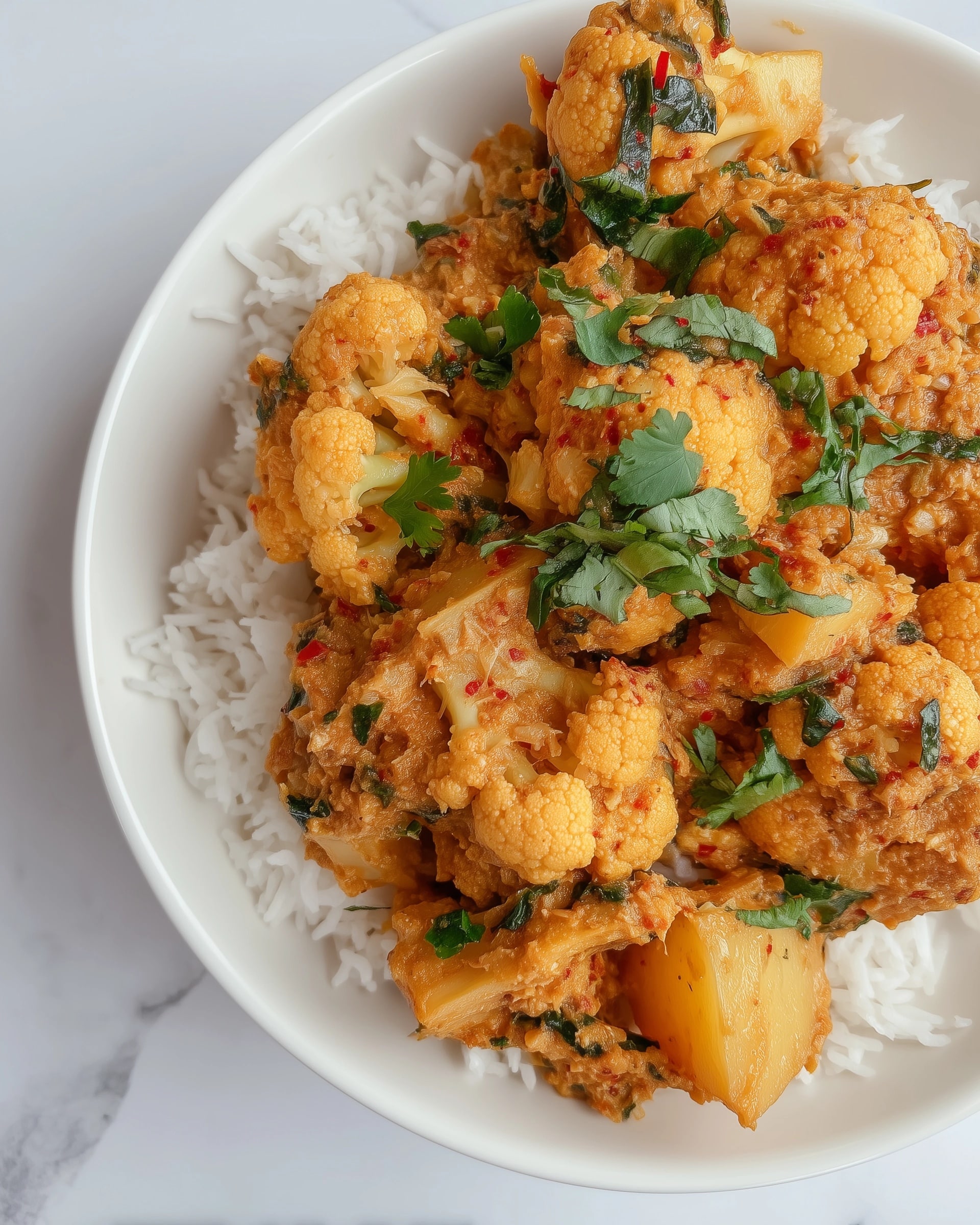 Curried Cauliflower Chickpea Stew Recipe - Recipe Image